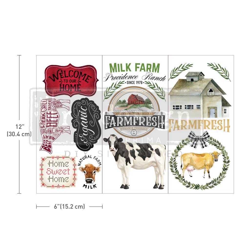 Small Transfers – Home & Farm – 3 sheets, 6″x12″
