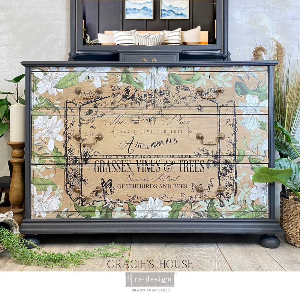Decor Transfers® – Peaceful Garden – total sheet size 24″x35″, cut into 2 sheets