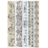 Redesign Decor Transfers® - Distressed Borders - Total sheet size 24"x35"