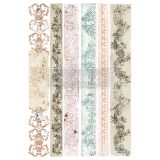 Redesign Decor Transfers® - Distressed Borders II - Total sheet size 24"x35"