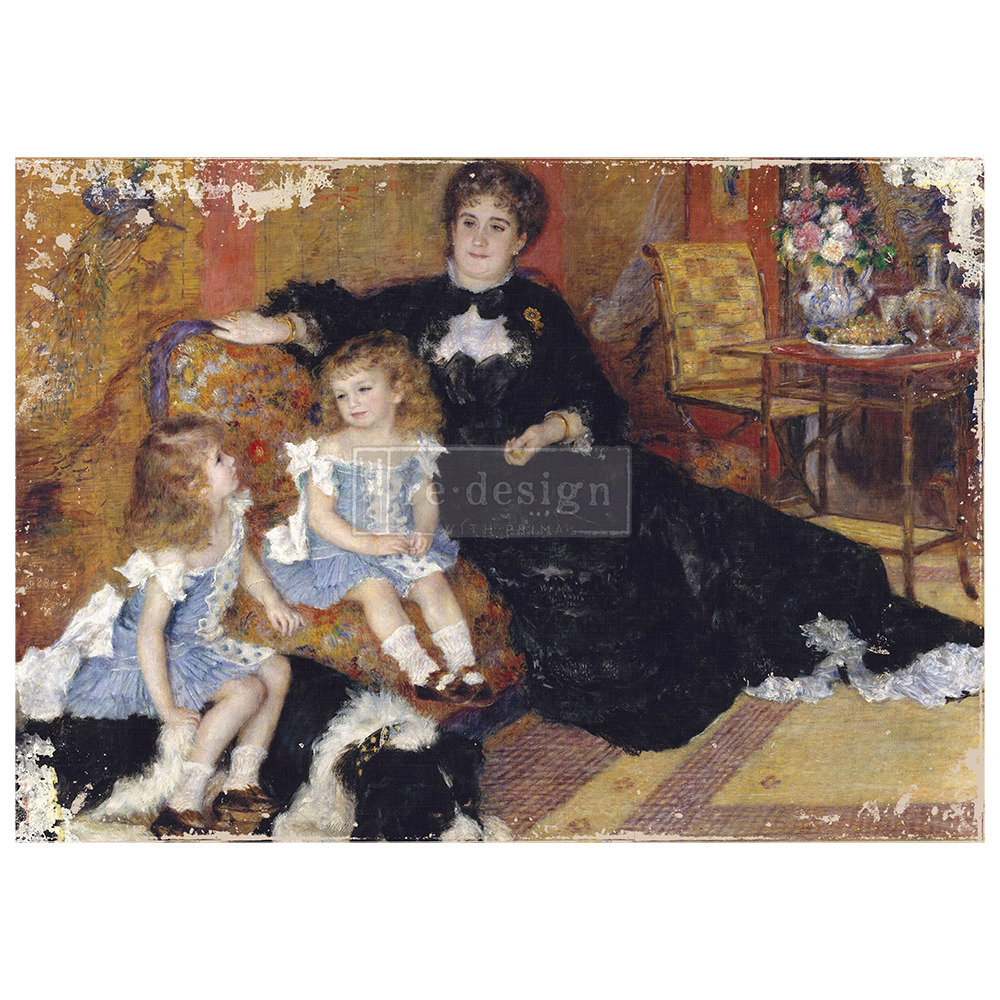 Redesign A1 Decoupage Rice Paper - Family Moment