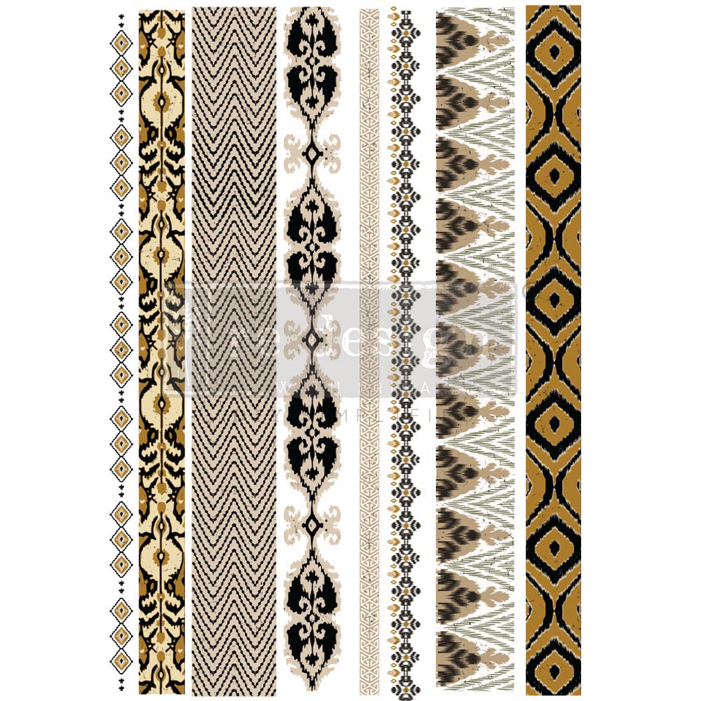 Decor Transfers® - Exotic Borders - total sheet size 24"x35"