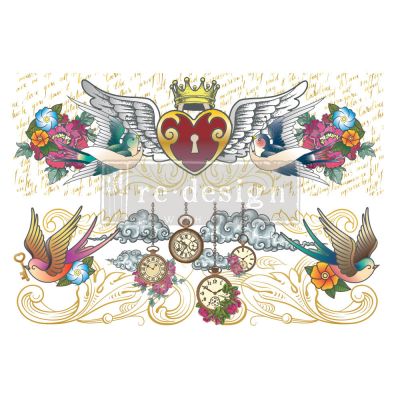 Decor Transfers® CeCe – Hey Sailor – total sheet size 24″x35″, cut into 2 sheets