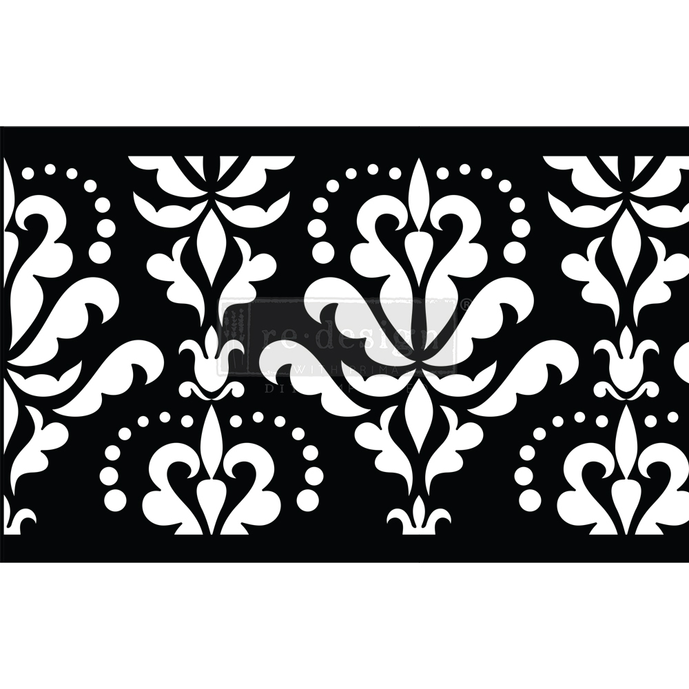Stick & Style – Damask Flourish – 1 roll, 7″ x 3yds (6″ design)