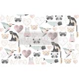 Decoupage Decor Tissue Paper - Origami Love - 1 sheet