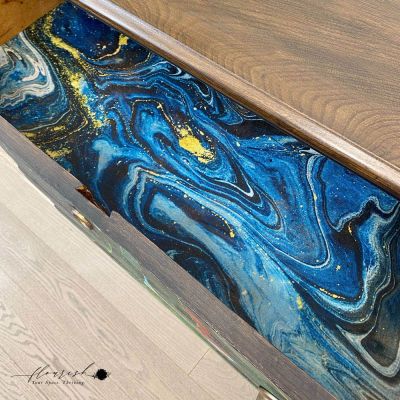 A1 Rice Paper – Sapphire Angel – 1 sheet, A1 size