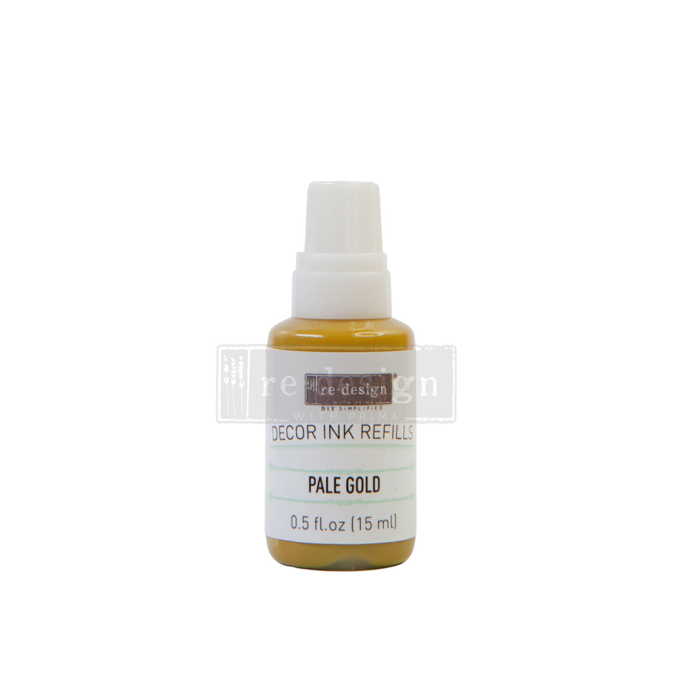 Decor Ink Refill – Pale Gold – 1 bottle, 15ml
