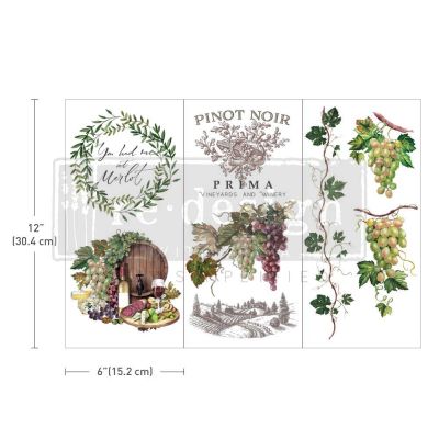 Small Transfers – Wine – 3 sheets, 6″x12″