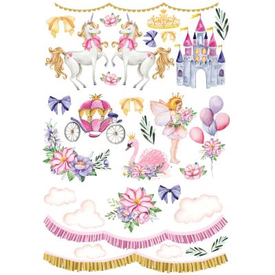 Decor Transfers® – Baby Girl – total sheet size 24×35, cut into 3 sheets