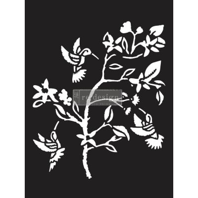 Decor Stencils® – Hummingbird – 1 pc, sheet size 9″x12″- Laser cut on 16 mil Mylar