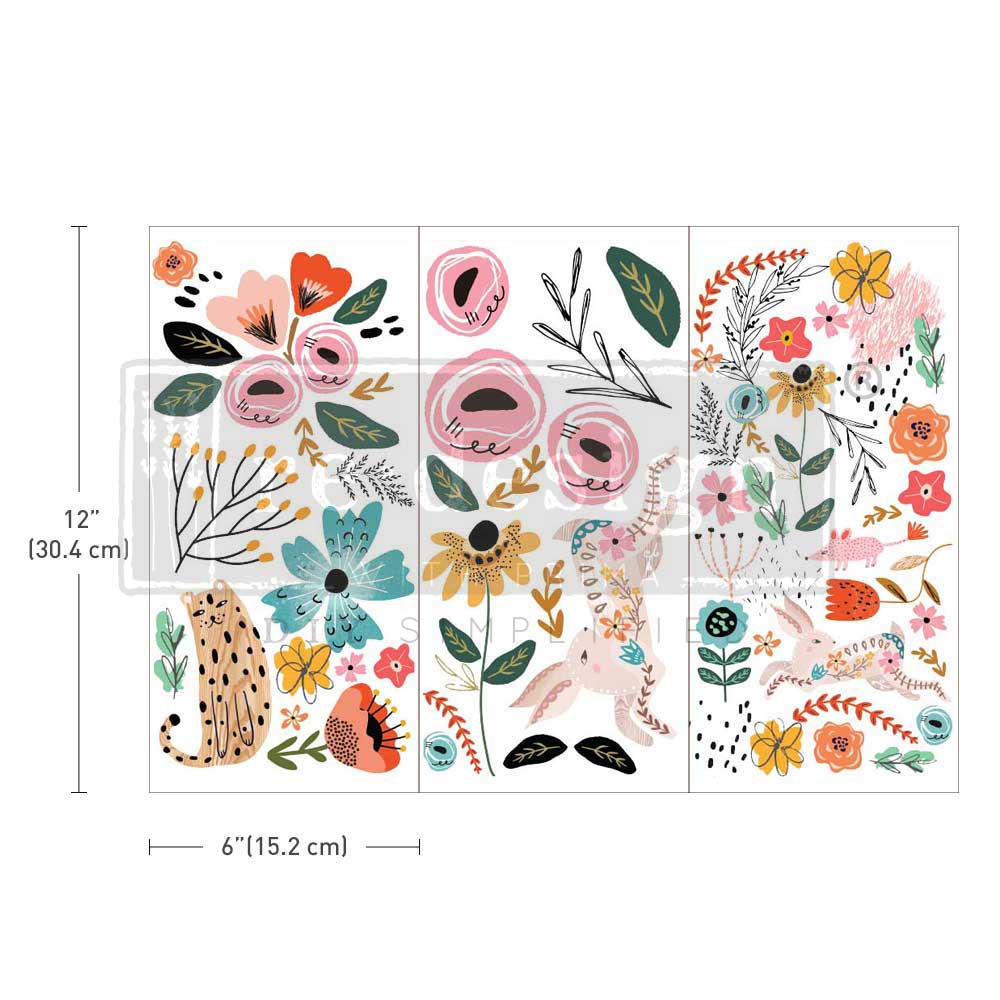 Small Transfers – Spring Awakening – 3 sheets, 6″x12″