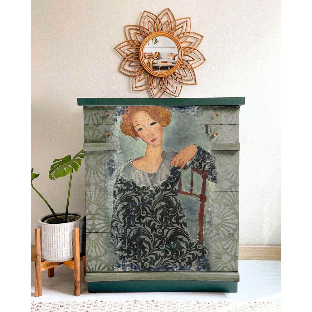 A1 Rice Paper – Whimsical Lady – 1 sheet, A1 size