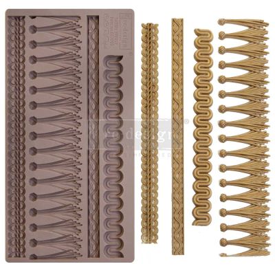 Décor Mould CECE – Tassel Fringe – 1 pc, 5″x10″x8mm Copyright #VA2326863