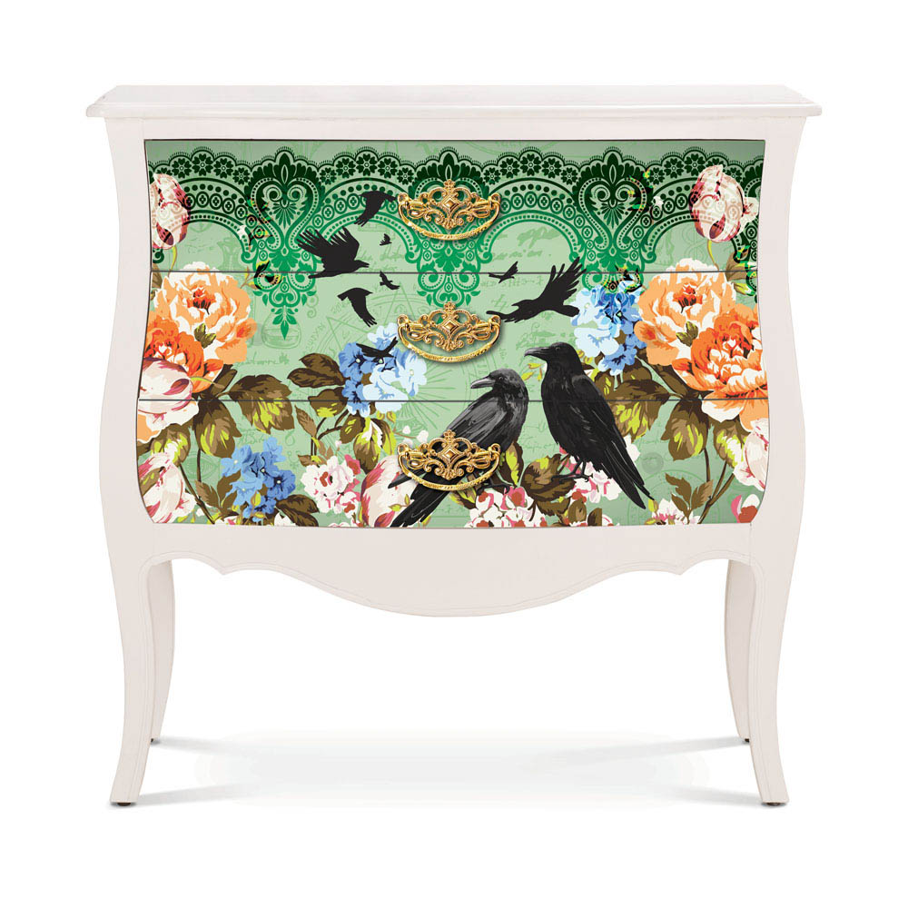 Decoupage Decor Tissue Paper – Cece Retro Garden – 1 sheet, 19.5″ x 30″