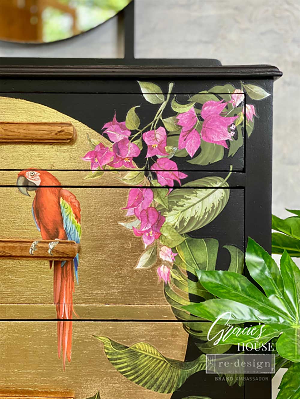 Small Transfers – Tropical Birds – 3 sheets, 6″x12″