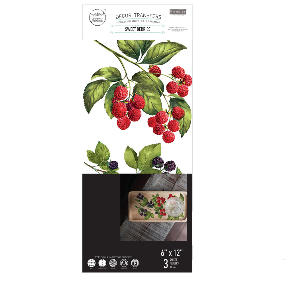 Small Transfers – Sweet Berries – 3 sheets, 6″x12″