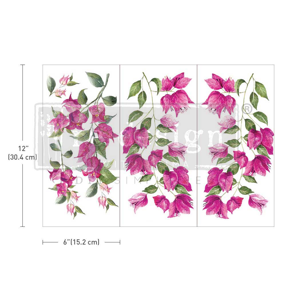 Small Transfers – Wild Flowers – 3 sheets, 6″x12″