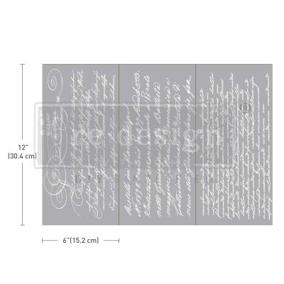 SMALL TRANSFERS – SECRET LETTER ll – 3 SHEETS, 6″X12″