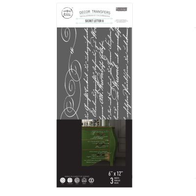 SMALL TRANSFERS – SECRET LETTER ll – 3 SHEETS, 6″X12″