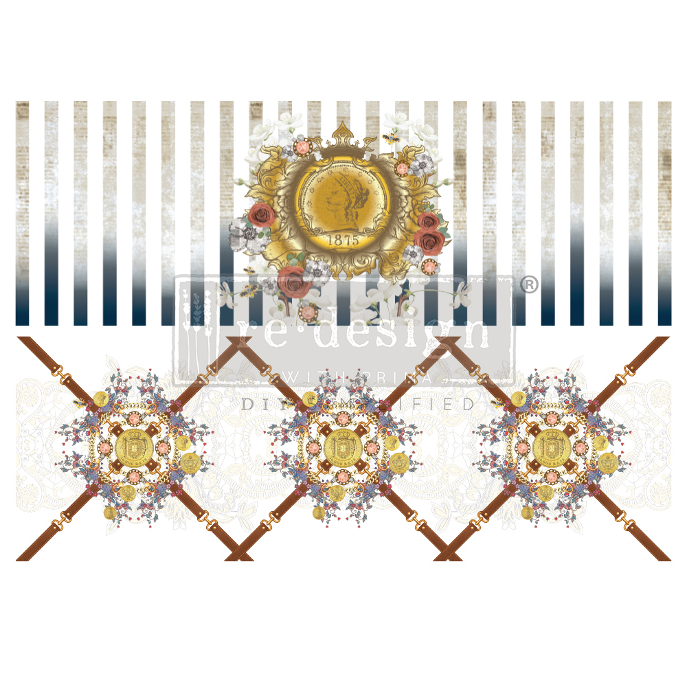 Decor Transfers® – Cece Stately & Stylish – total sheet size 24″x35″, cut into 2 sheets
