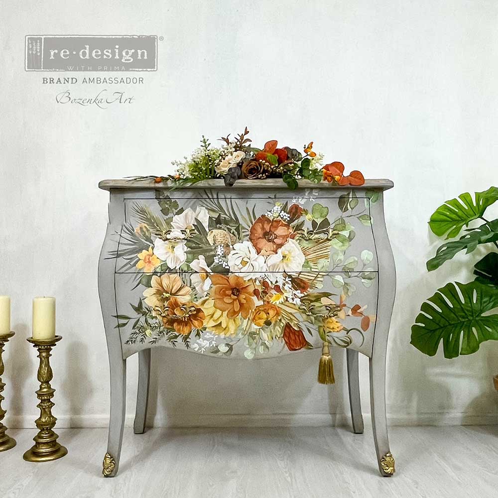DECOR TRANSFERS® – Kacha Elegant Neutrals – TOTAL SHEET SIZE 24″X35″, CUT INTO 2 SHEETS