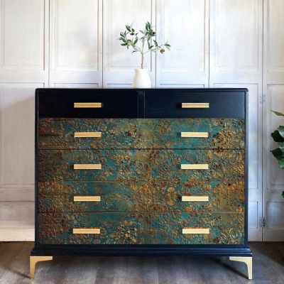 A1 Decoupage Fiber – Aged Patina – 1 sheet, A1 size