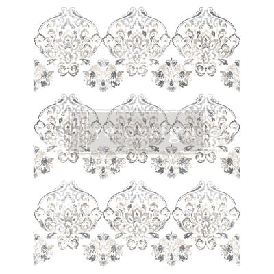 Decor Transfers® – Antique Damask – total sheet size 24″x35″, cut into 3 sheets