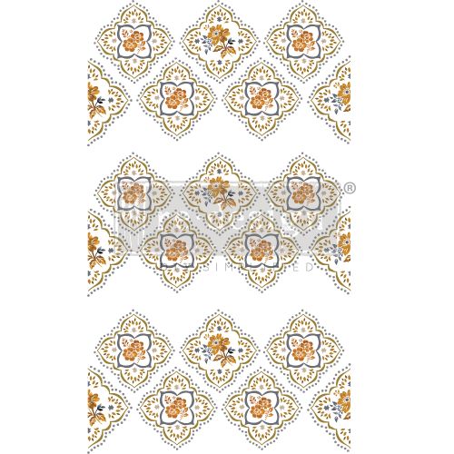 Decor Transfers® – Petite Tile – total sheet size 24″x35″, cut into 3 sheets