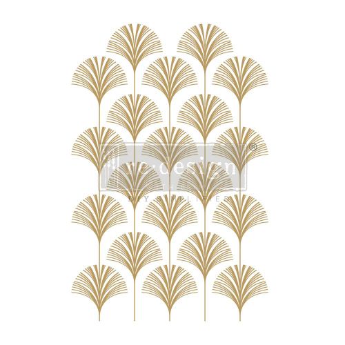 Decor Transfers® 24×35 – Interlinked Fans – total sheet size 24″x35″, cut into 3 sheets