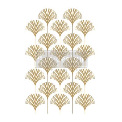 Decor Transfers® 24×35 – Interlinked Fans – total sheet size 24″x35″, cut into 3 sheets