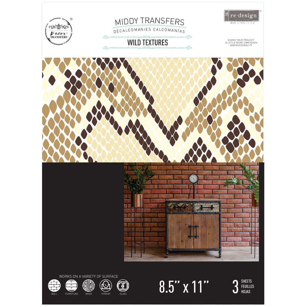 Middy Transfers® – Wild Textures – 3 sheets, 8.5″x11″