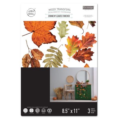 MIDDY TRANSFERS® – Crunchy Leaves Forever – 3 sheets, 8.5″x11″