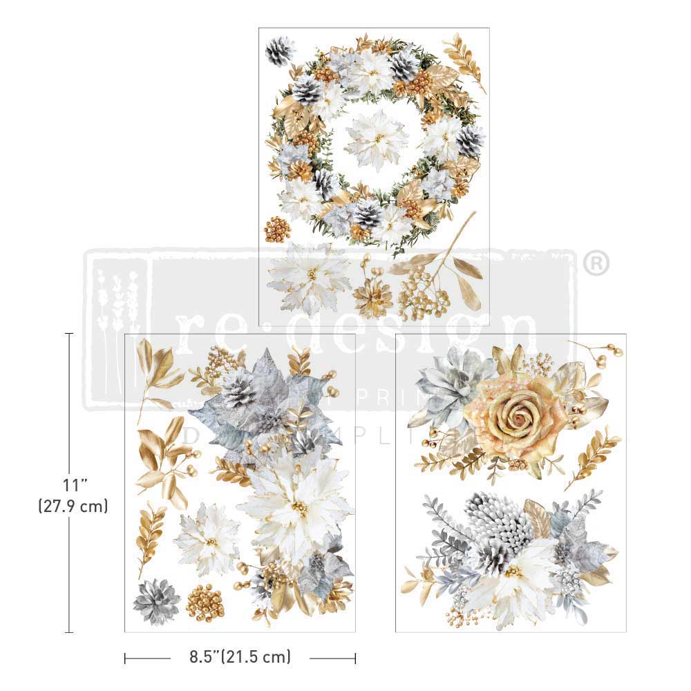MIDDY TRANSFERS® – A Gilded Moment – 3 sheets, 8.5″x11″