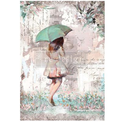 A1 Decoupage Fiber – Rainy Afternoon – 1 sheet, A1 size