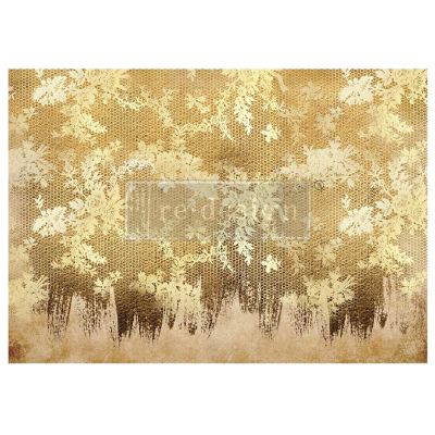 A1 Decoupage Fiber – Gilded Lace – 1 sheet, A1 size