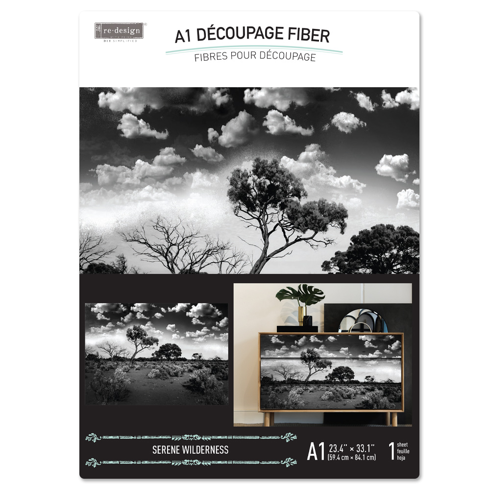 A1 Decoupage Fiber – Serene Wilderness – 1 sheet, A1 size