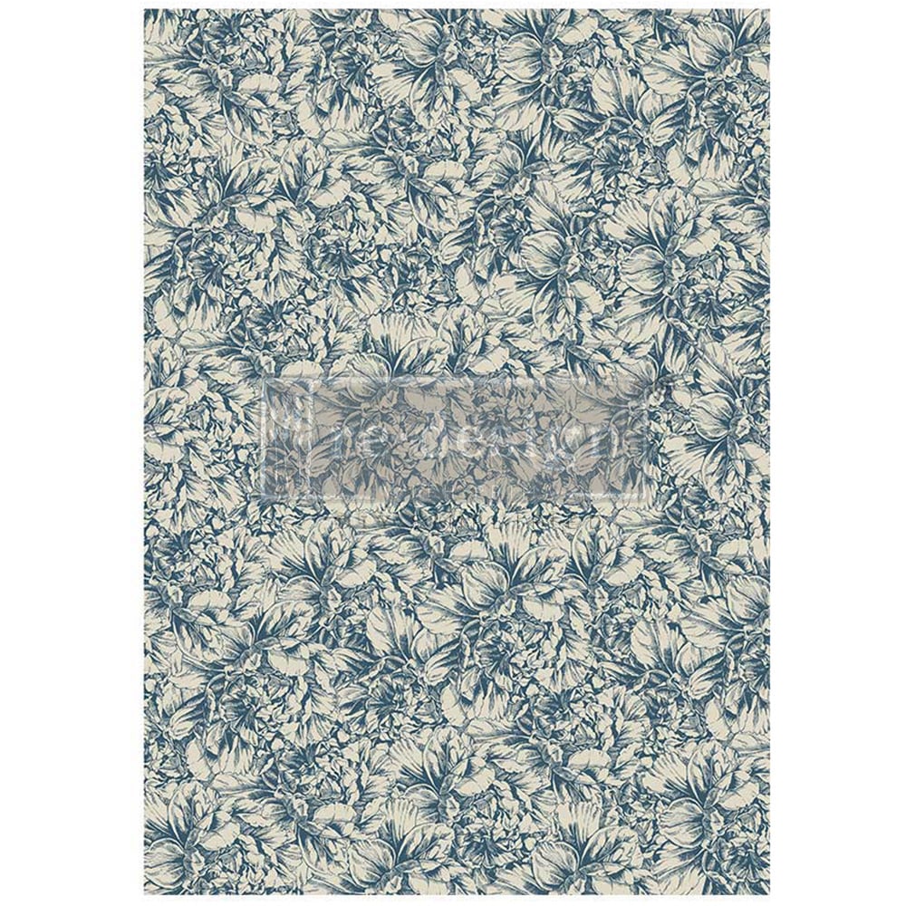 A1 Decoupage Fiber – Blue Wallpaper – 1 sheet, A1 size