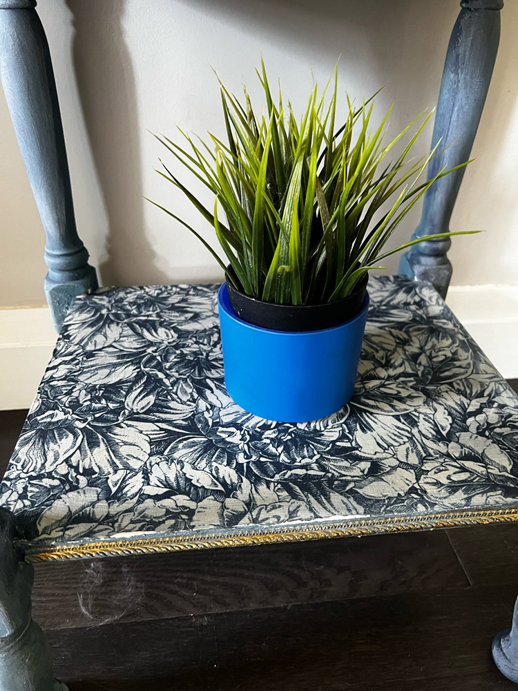 A1 Decoupage Fiber – Blue Wallpaper – 1 sheet, A1 size