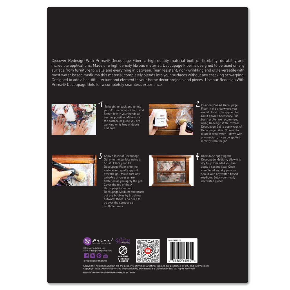 A1 Decoupage Fiber – Carved Stonework – 1 sheet, A1 size