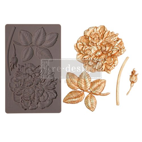 Decor Moulds® – Peony Suede – 1 pc, 5″x8″x8mm Copyright #VA0002345820