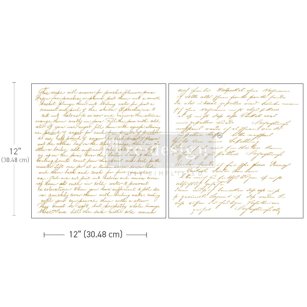 Maxi Transfers® – Sweet Notes – 2 sheets, 12″x12″