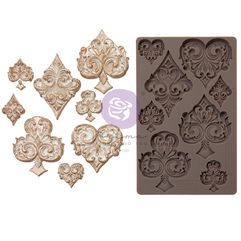 Lost In Wonderland Collection Mould – Deck Of Cards – 1 pc, 5″x8″x8mm