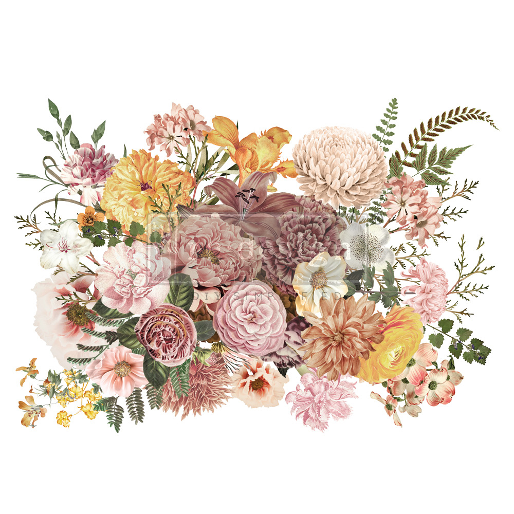Decor Transfers® – Woodland Floral – total sheet size 24″x35″, cut into 2 sheets