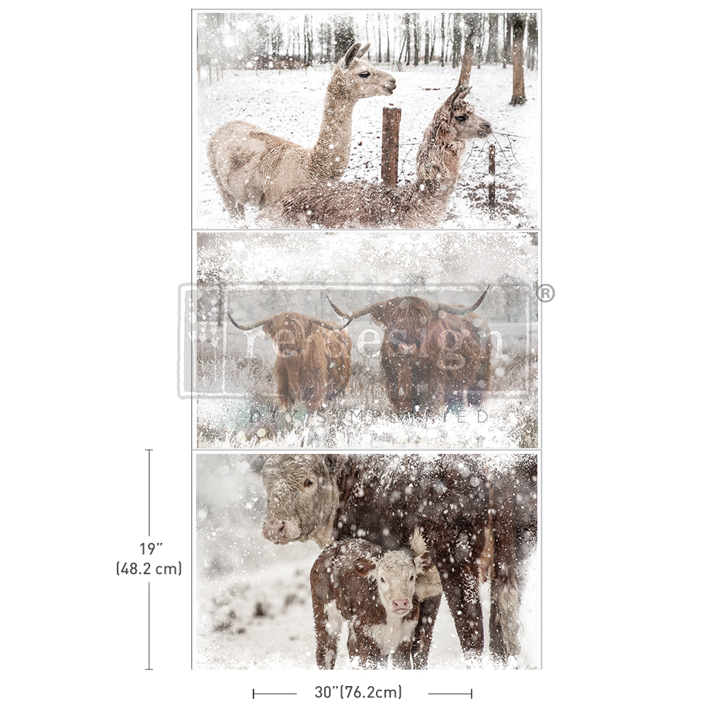 Decoupage Decor Tissue Paper Pack – Rustic Retreat – 3 sheets, 19.5″x30″ each
