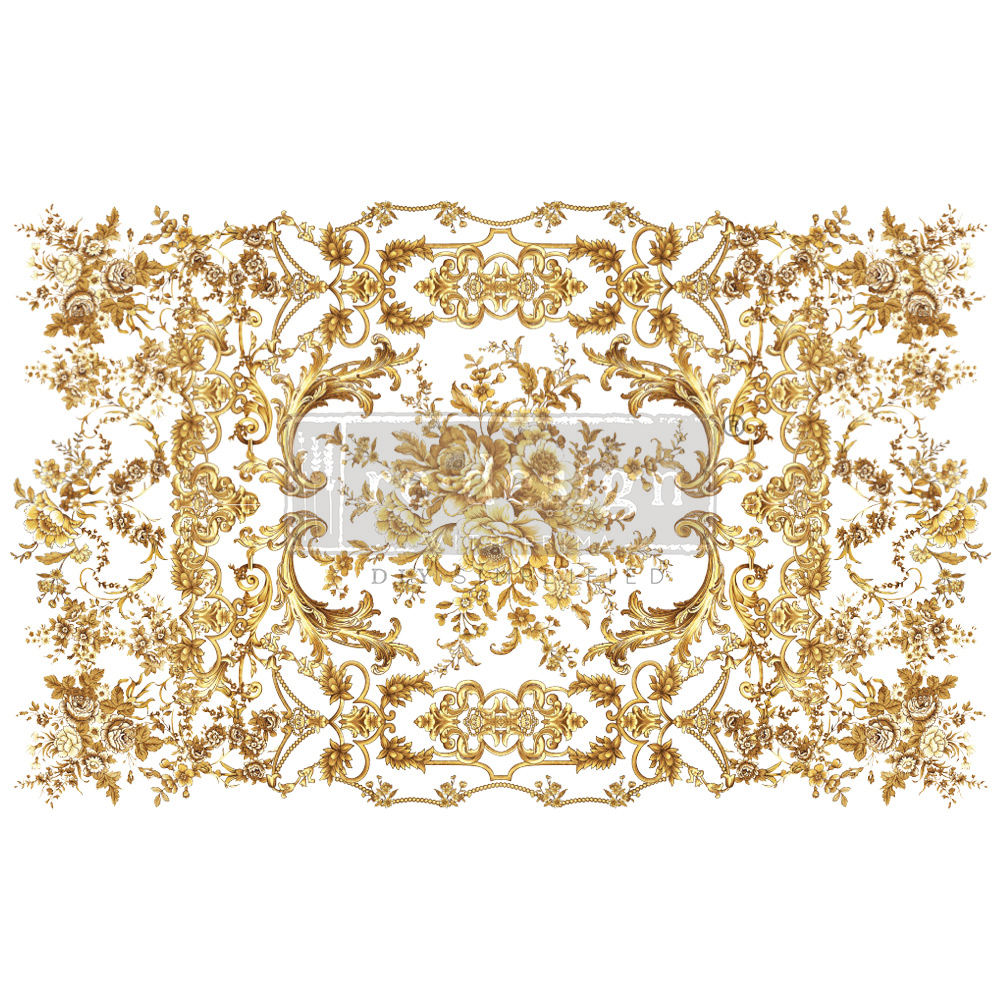 Decor Transfers® Kacha – Orleans – total sheet size 24″x35″, cut into 3 sheets