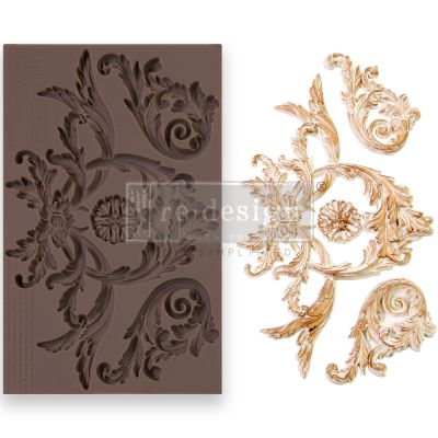 Decor Moulds® Kacha – Majestic Flourish – 1 pc, 5″x8″x8mm Copyright #VA0002392182