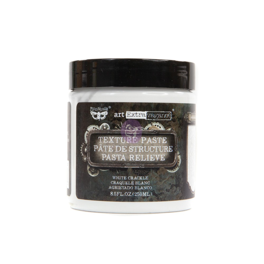 Art Extravagance-Texture Paste - White Crackle 8.45oz (250ml)