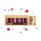 Art Ingredients - Glitter Set - Crimson 7g bottle set of 6