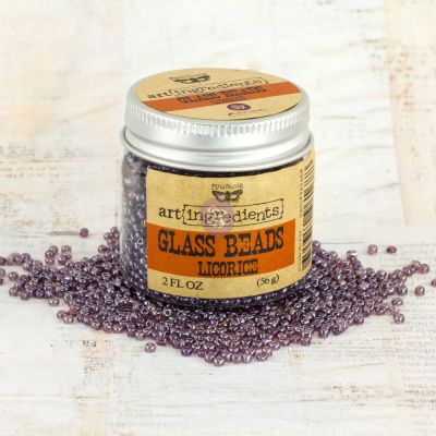 Art Ingredients-Glass Beads: Licorice 56g