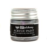 Art Alchemy-Acrylic Paint-Metallique Silver  1.7 fl.oz (50ml)